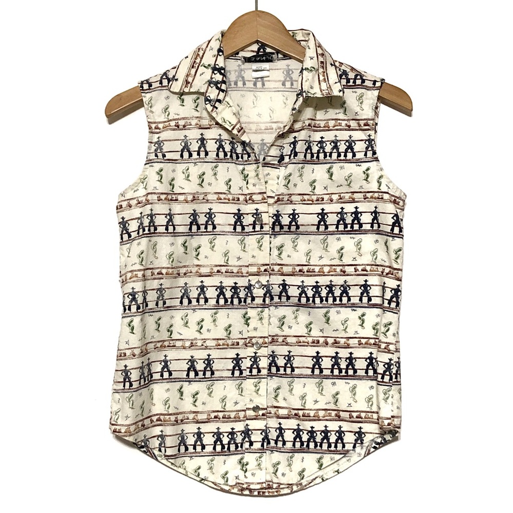 Vintage Cactus & Cowboy Shirt - Picture 2 of 8